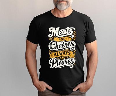 Carne e Formaggio Piacciono Sempre | Maglietta con Citazione Divertente e T-shirt per Bambini | Maglietta per Amanti del Formaggio