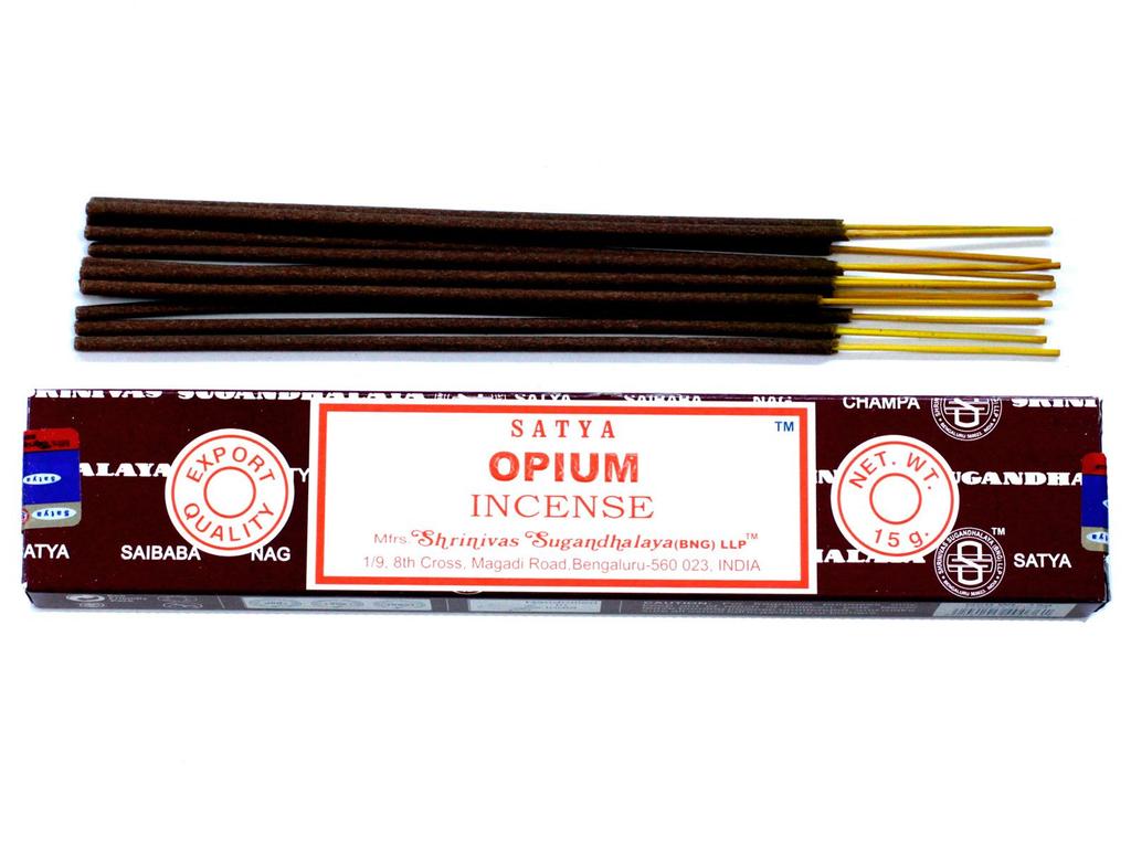 6x Opium Incense Sticks 15g Satya