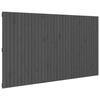VidaXL Wall-mounted Headboard Grey 204x3x110 Cm Solid Pine Wood 824930