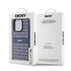 Dkny Dkhcp15Lprthslb Iphone 15 Pro6.1 Niebieski/Blue Hardcase Leather Mono Stripe & Metal Logo