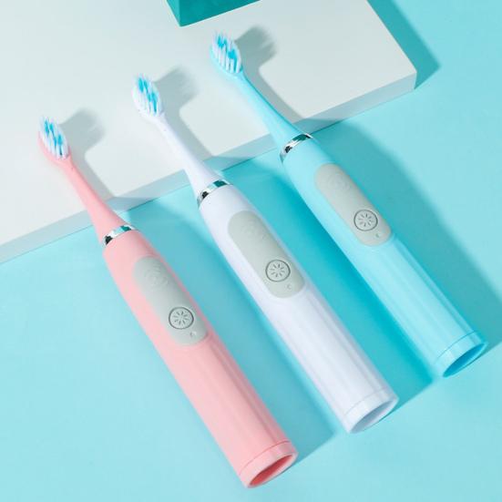 Electric Toothbrush Handheld Soft Bristle Waterproof Sonic Whitening Cleaning Toothbrush for Adults