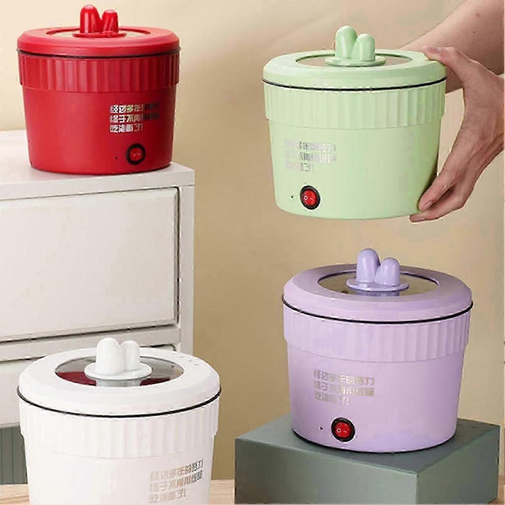 Electric Hot Pot Non-Stick Ramen Cooker Multifunction Hot Pot for Stir Fry Steak Noodles Ramen Cooker 25-26