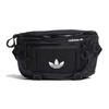 Originals Trefoil Logo Print Zipper Nylon Chest Bag Unisex Bags Black GN2187
