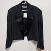ZARA Black Tailored Jacket Satin Lapel Size L Ref 8306/400/800