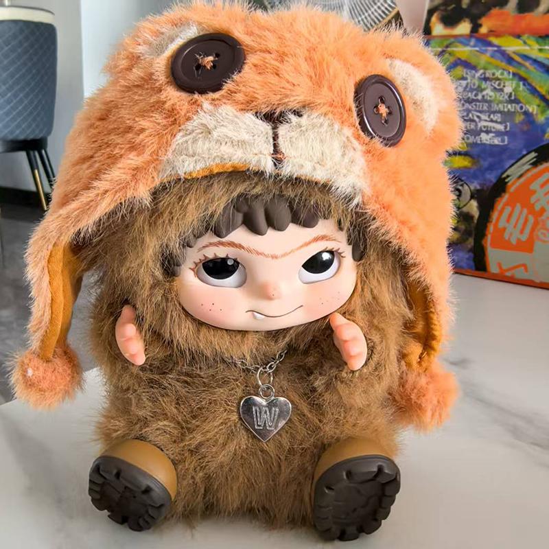 New Wakuku Plush Doll Keychain The Monsters Box Toy New Vinyl Doll Kawaii Backpack Pendant Decoration Case Gift Cute Wakuku