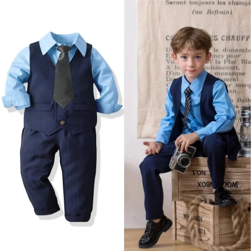 Kids Clothes Boys Solid Formal Outfits