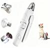 Safe Automatic 2-in-1 Pet Nail Clipper Grinder Foldable USB Rechargeable LED Light Low Noise Stainless Steel Pet Grooming