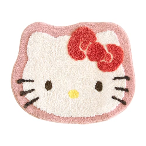 OKA Sanrio Characters Washable Mat, Approx. 45cm x 55cm, Red (Hello Kitty) (Sanrio Hello Kitty Cute Character)