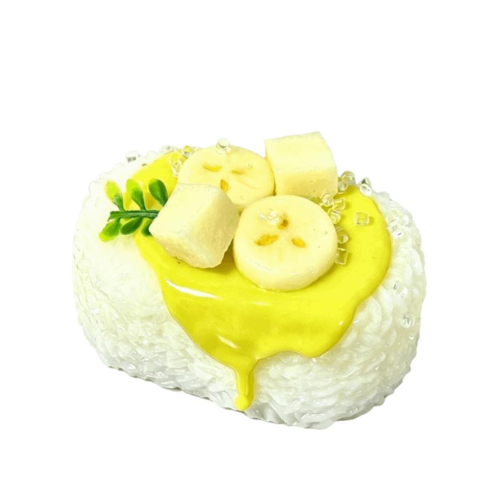 Soft Touch Simulation Pudding Fidget Toy Slow Rising Squishy Squeeze Toy Adults Children Gifts Banana rice balls