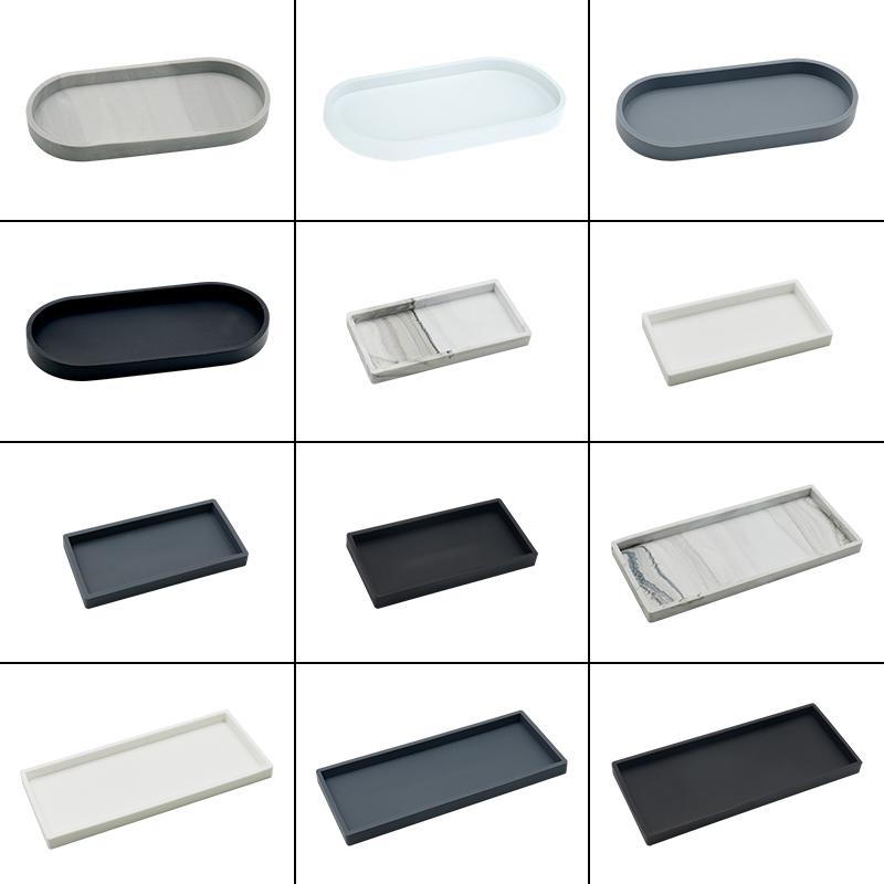 Silikonförvaringsbricka Förtjockad Splittringssäker Badrumsförvaring För Smycken Kosmetika Tvål Halkfri Vardagsrumsinredning