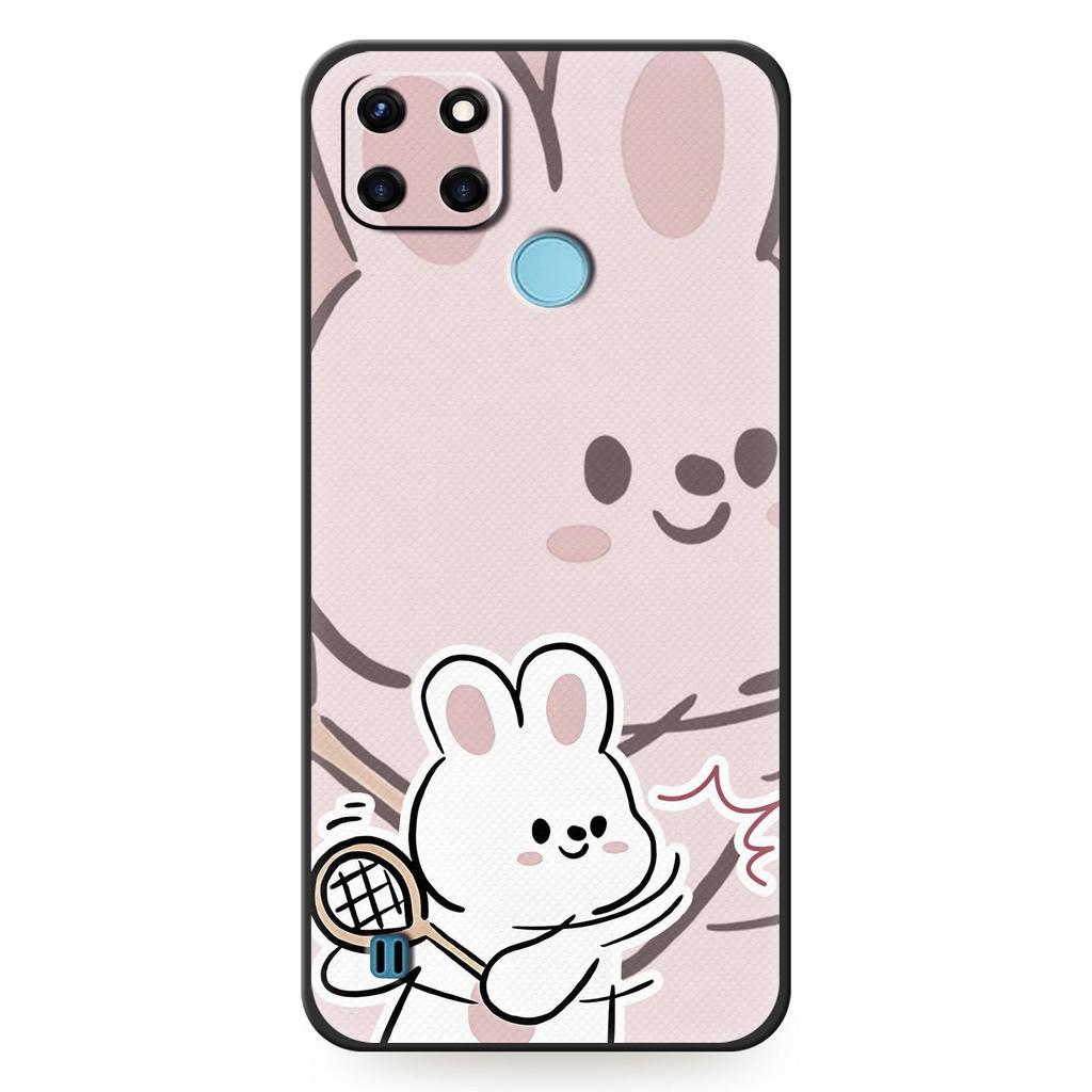 Silicone Couple Phone Case For OPPO Realme C21Y/C25Y Anti-dust Dirt-resistant Back Cover Waterproof Cute Full Wrap TPU
