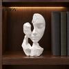 Broken Face Figure 3D Printed Abstract Statue, PETG Decorative Entryway Display Sculpture for Home Office Desktop Showcase Contemporary Table Ornament