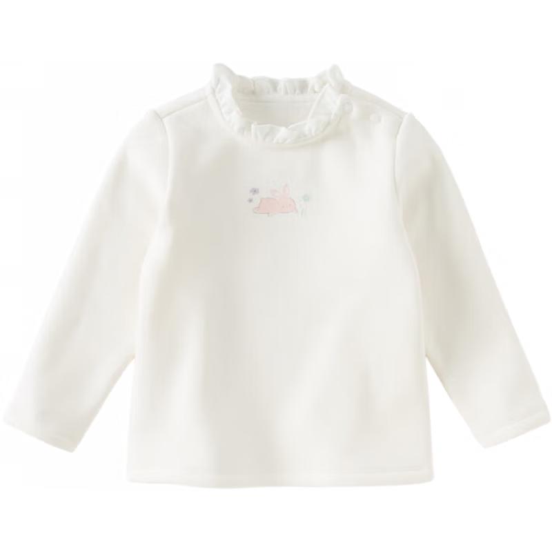 David & Bella Girls' Fleece-Lined Thermal Long Sleeve T-Shirt
