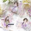 10 Pcs/Set PET Stickers Flower Girl Series Character Spring Background Sticker Romantic Large Diary Decoration Stickers Pack