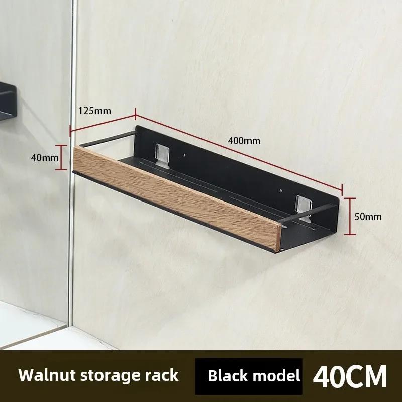 

Черные угловые полки для ванной комнаты, настенная полка для кухни, полка для душа, ванны, шампуня, аксессуары для ванной комнаты 40-60 см