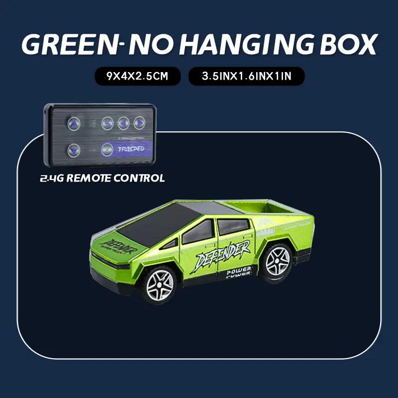 

RC 1:64 Off Road Monster Truck Kid Mini Climbing Alloy Remote Control Car Birthday Gift Durable Toy OutdoPlay Stunt Performance зелёный