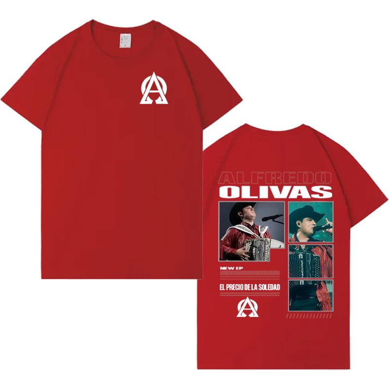 Rapper Alfredo Olivas New Album Tour 2026 Tshrit Mens Womens Fashion Music Casual Tshrits Loose Short Sleeve T Shrits Streetwear