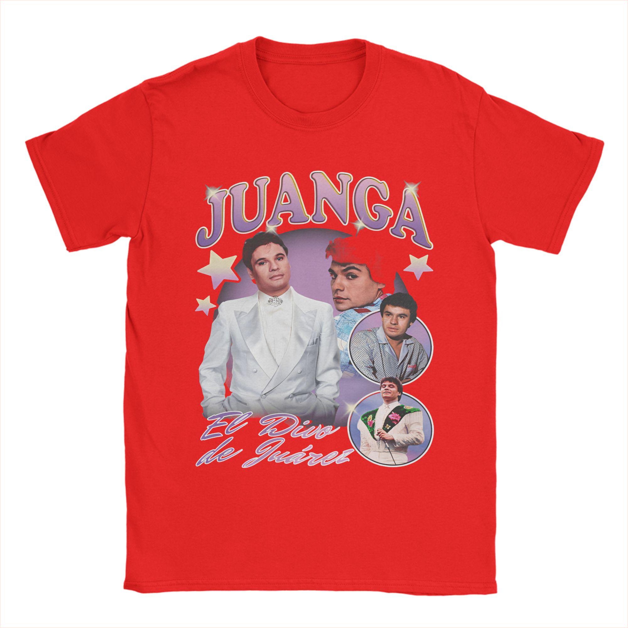 Vintage Juan Gabriel Juanga El Divo de Juarez TShirt Men Round Collar Cotton T Shirts Short Sleeve Tees Plus Size Clothing S