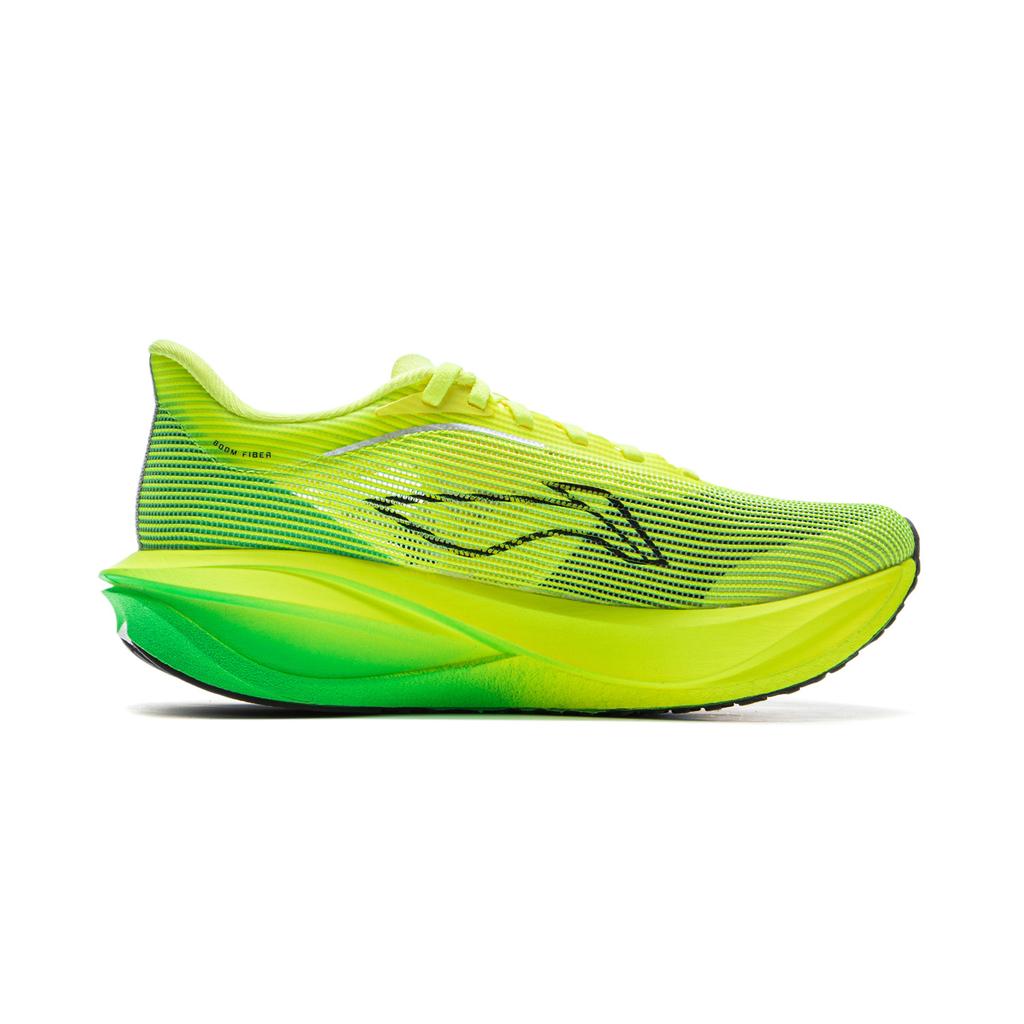 New LiNing Feidian 5 Challenger Cushioning, Slip Resistant, Rebound Low Top Marathon Running Shoes Women's Yellow ARMV002-16