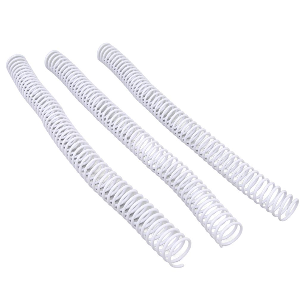 50 Pcs Spiral Binding Coil 19mm Diameter 48   4:1 Pitch 170 Sheet Capacity   Binding Spine