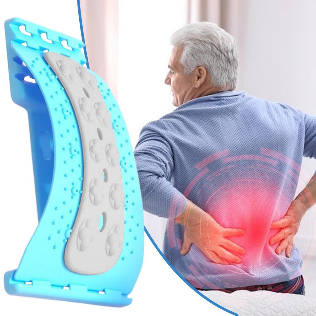 Lumbar Back Stretcher Adjustable Level Traction Massager Lumbar Back Stretcher Spine Cracker for Spine Discomfort Muscle