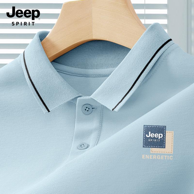 Мужская американская повседневная футболка-поло с коротким рукавом JEEP SPIRIT M