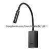 2025 Minimalist LED Headboard Reading Light with Gooseneck Spotlight & Switch