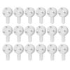 16 Pieces 6 Inch Invisible Plate Hangers Wall Plate Hangers Brass Wire Plate Holders With 18 Pieces Wall Hooks For 5 To 7 Inch D