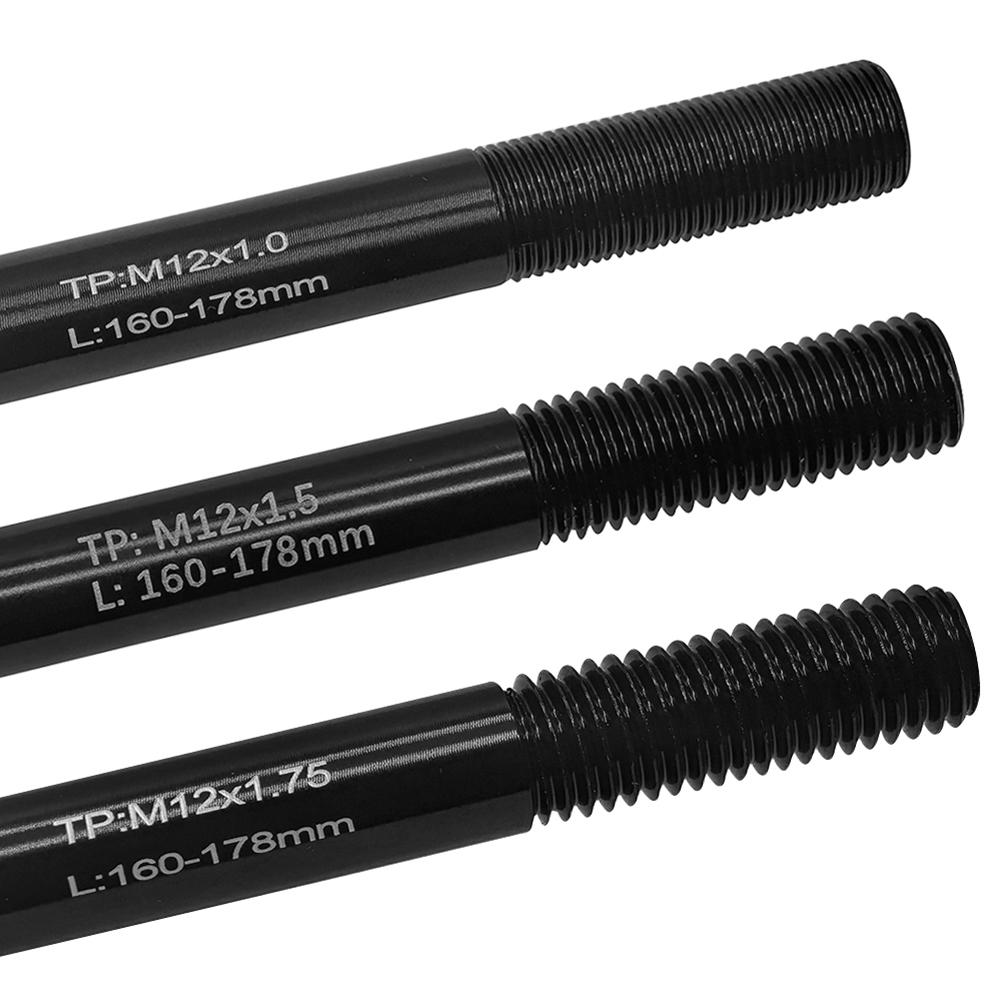 160-178mm Road Bike Trailer Hitch Thru Axles Adapter Adjustable Bicycle Lightweight Aluminum Thru Axle for Cycling Trailer Hitch