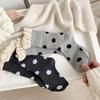 1 Paio Calzini Lolita con Volant di Pizzo da Donna Pois Retro Streetwear Calzini a Tubo Medio Moda Ragazze Dolci Kawaii Carini Calzini Lunghi