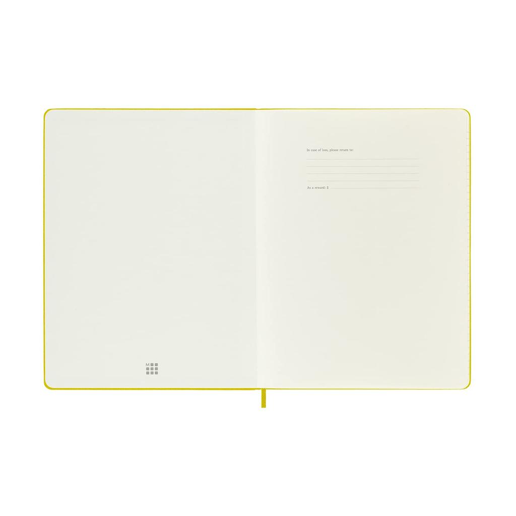 Moleskine Classic Fabric Collection Notebook, Hardcover, Horizontally Ruled, XL Size, Hay Yellow, QP090M6SILK