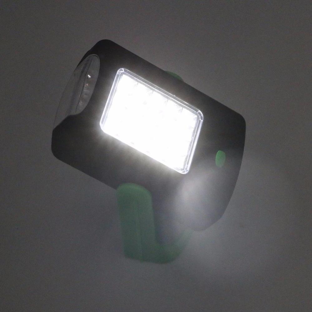 Portable Flashlight 2 Modes 20+3 LEDs Lamp With Magnetic Working Stand Folding Hook Light Torch Lamp