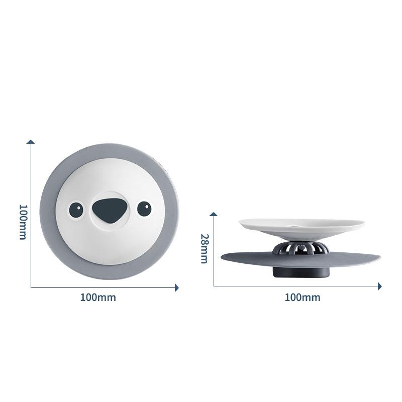 

Фильтр-пресс для слива пола с защитой от запаха для кухни, туалетная унитазная крышка с силиконовым покрытием «летающая тарелка», отскакивающая от пола серый