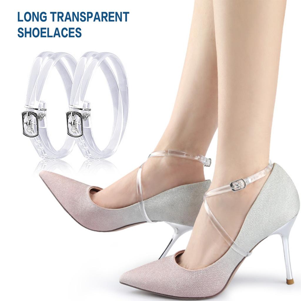 Women Heels Shoes Clear Bands Prevent Heel Drop Invisible Design for Outdoor Shopping And Party Events