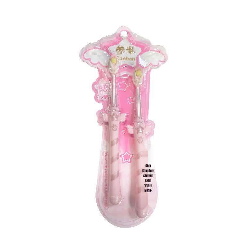 CanBan Fairy Wand Soft Bristle Toothbrush (2-Pack)