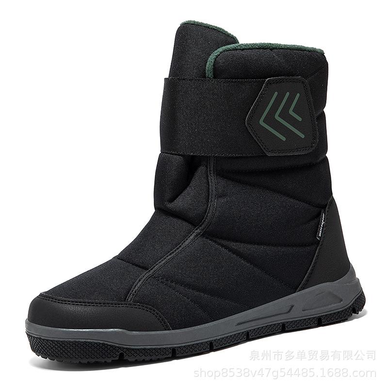 Large size winter new boots thickened couple snow boots velvet warm outdoor snow shoes cotton shoes