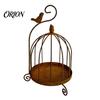 Artistic Candle Display Vintage Metal Birdcage Holder, Tealight Decorative Rustic Stand for Home Decor Dining Table Living Room Coffee Centerpiece