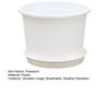 Pothos Planter with Saucer Flowerpot with Drainage Holes Ventilated Plant Pot for Roses Orchids Blueberries Indoor Outdoor Use
