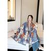 Women S Double Sided Faux Cashmere Warm Shawl Fashion Versatile Cape Scarf