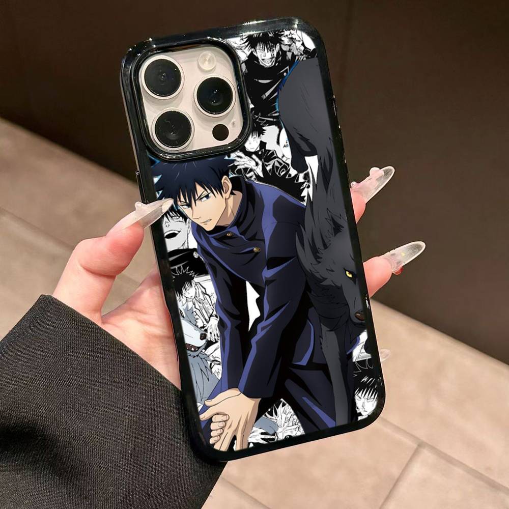 Anime Fushiguro Megumi Jujutsu Kaisen Phone Case For Iphone 11 12 13 14 15 Pro Max 17 16 Plus Hard PC+TPU Back Cover