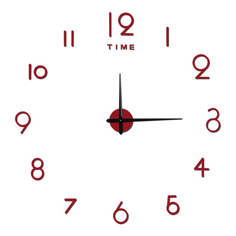 Creative Three-dimensional Acrylic Wall Clock, Simple Large DIY Clock, Silent Wall Mounted Clock