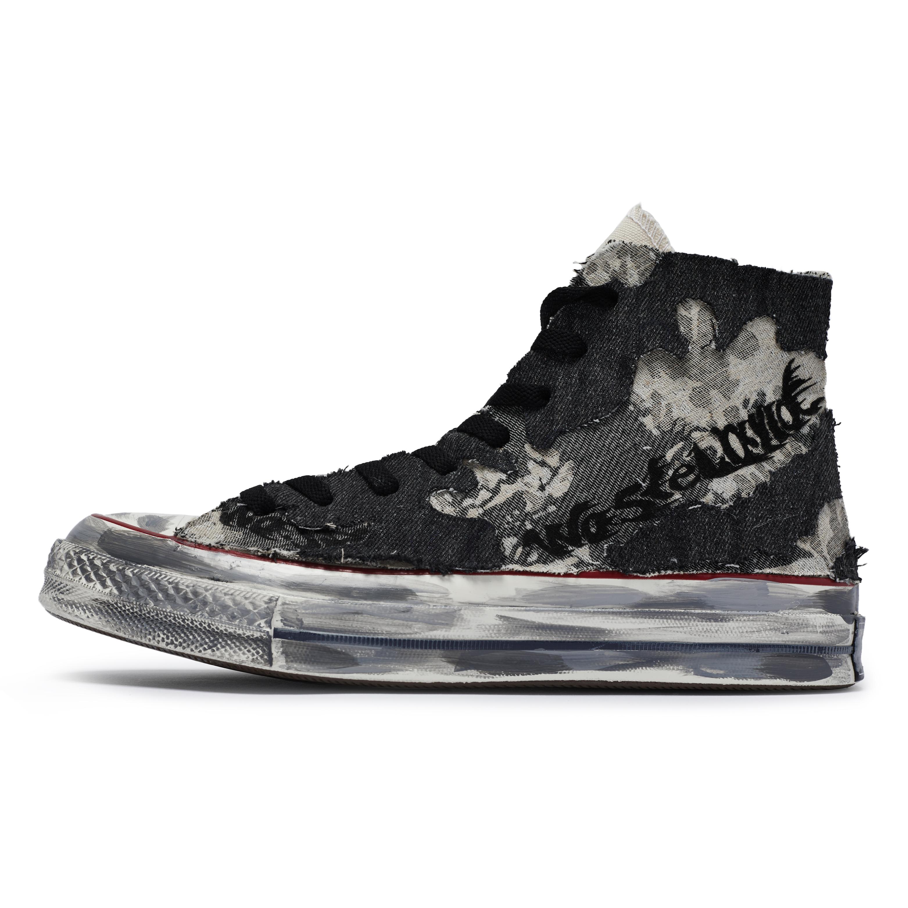 

Converse 1970-х 811 Виробництво, Пилні Тіні Протиковзкі та Дихаючі Високі Канвасові Кросівки Унісекс 162053C(Команда80-) 38