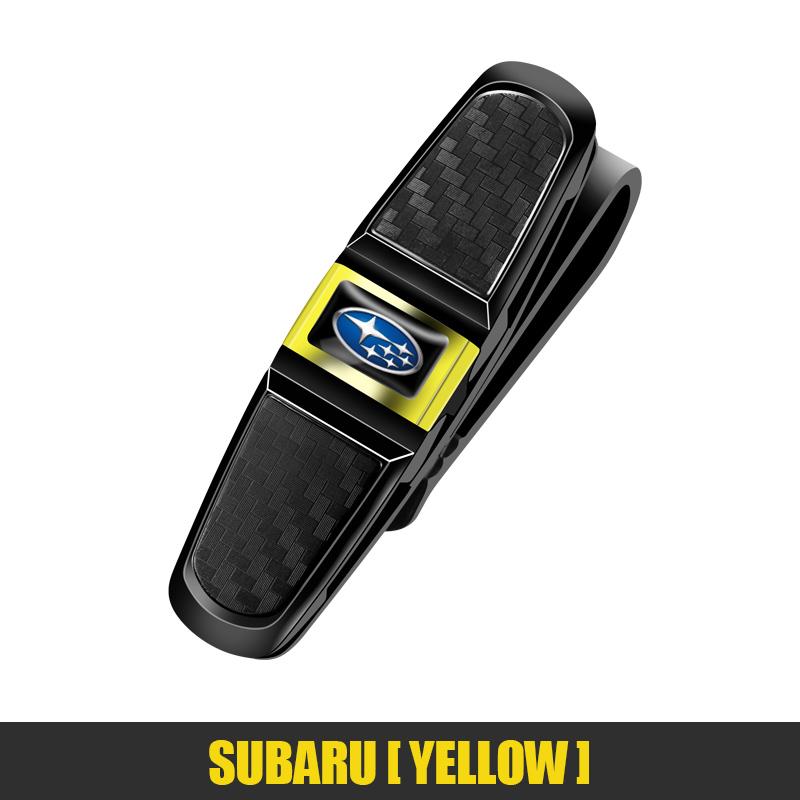 Car Sun Visor Glasses Clip Card Storage Clamp Accessories For Subaru Impreza BRZ WRX 2006 STI Forester Crosstrek Legacy Tribeca AA3