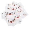 42Pcs Edible Glutinous Rice Paper Steamed Buns Cartoon Stickers Baking Paper