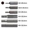 VESSEL Hex Bit Set H6 with Holder B33 H2, H2.5, H3, H4, H5,