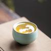 Gold-Inlaid Jade Ru Kiln Ceramic Master Tea Cup