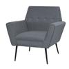 Day and Night - Day and Night Steel and Light Gray Fabric Armchair