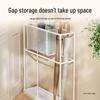 Wrought Iron Umbrella Stand: Compact Doorway Storage Rack & Draining Shelf