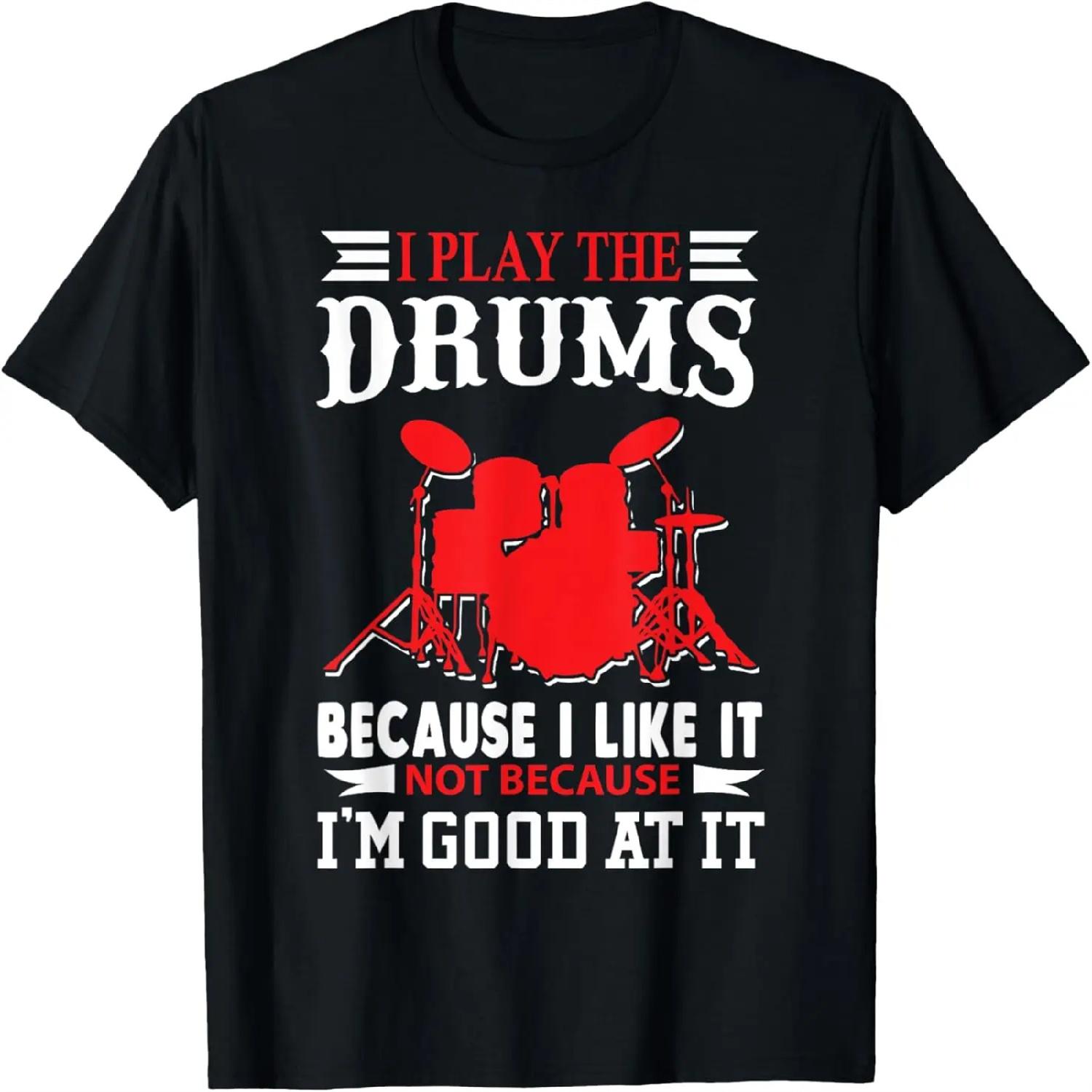 

I play the Drums Funny tshirts for men, women, kids XXXXXL різнокольоровий