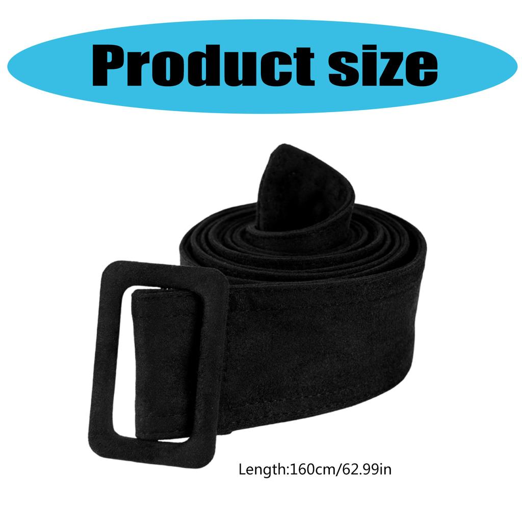 Women Wide Waist Belt Waistband Outerwear for Woolen Coat Multicolored Winter Coat Waist Belt with Buckle